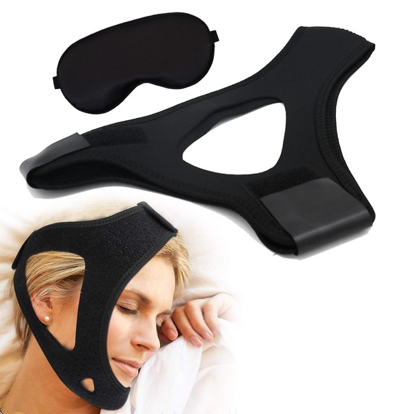 1 Pcs Airflow Jaw Strap,Anti Snoring Chin Strap,Elastic Air Flow