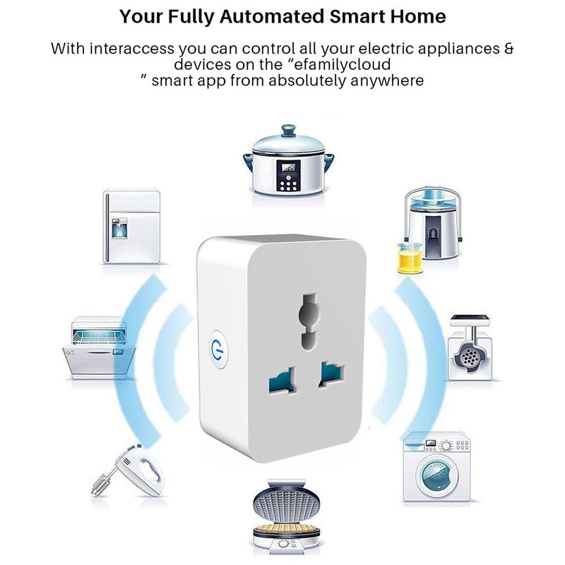 10A WiFi Smart Socket APP Control Bluetooth Transfer Outlet Wireless
