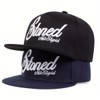 Sproutsy Men's Street Snapback Hat, Flat Visor, Straight Cap, Stoned,