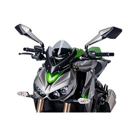 Puig 7011H Windshield for Kawasaki Z1000 2014, Smoke, Medium