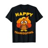 Happy Thanksgiving T-Shirt Turkey Day, black, s