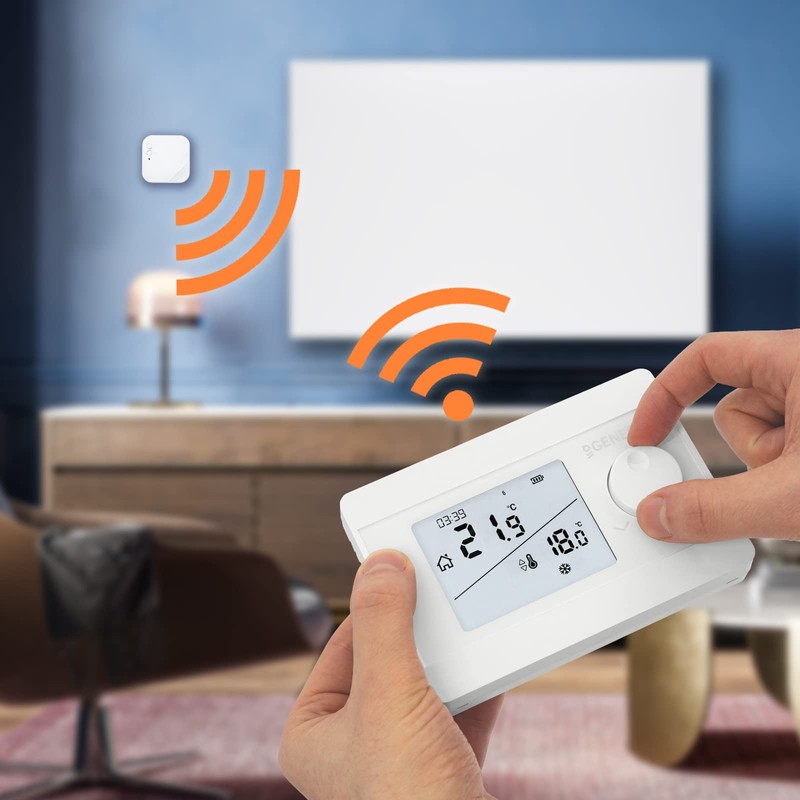 Wireless Thermostat Room Controller Set Mi-250S RF for Underfloor Heating,