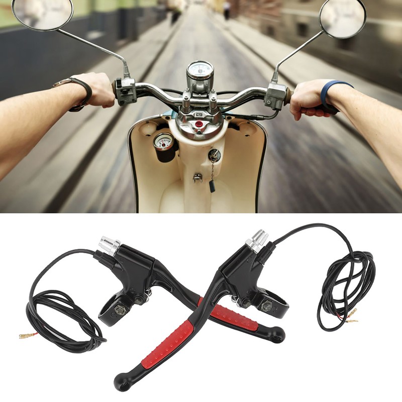 2pcs Aluminum Bicycle Brake Lever Electric Brake Handle for Electric