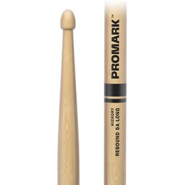 ProMark Rebound 5A Long Hickory Drumsticks, Acorn Wood Tip (2 Pack)