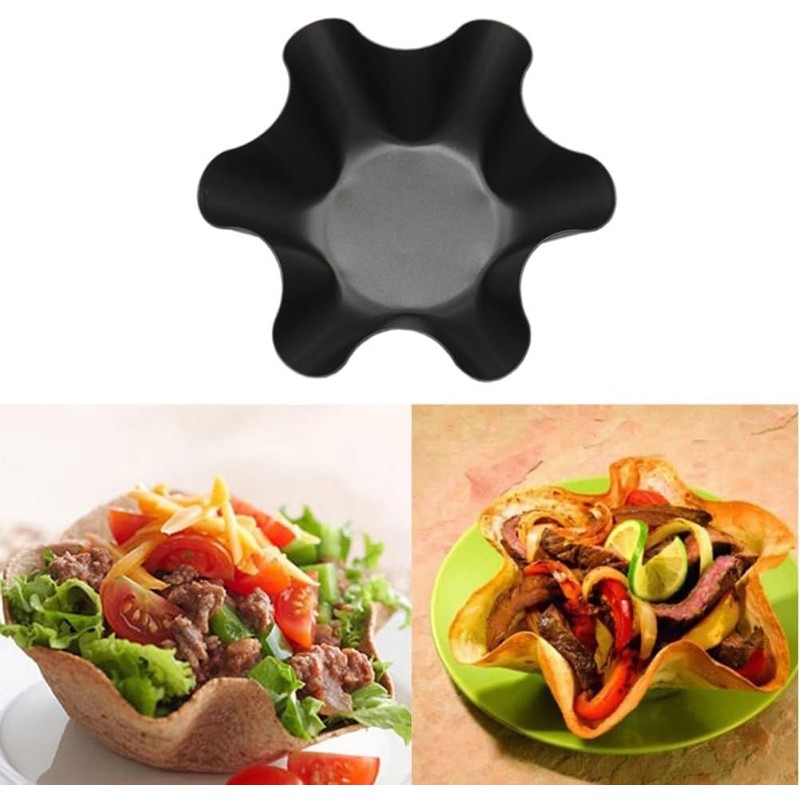 AQEENURA Tortilla Pan Set - Nonstick Large Taco Shell Bowl,
