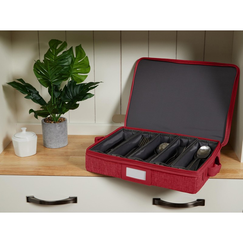 Covermates Keepsakes Flatware Storage Box – Stackable, Reinforced Handles, China