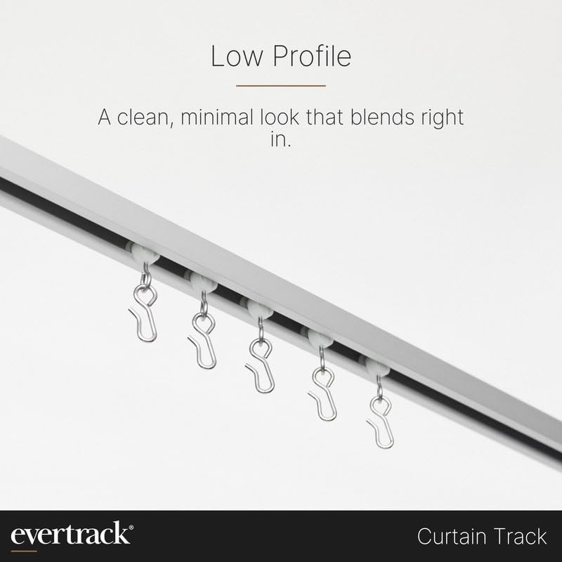 EverTrack Curtain Track - Corner Section for Ceiling Curtain Track