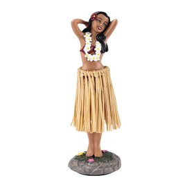 BCSmyer Hawaii Hula Girl Dashboard Bobbleheads for Driver Dashboard Decorations Medium Size 6.3" High Dashboard Hula Girl