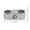 Mxfans Aluminium Alloy Tube Double Hole Tube Clamp Pipe 82x25mm