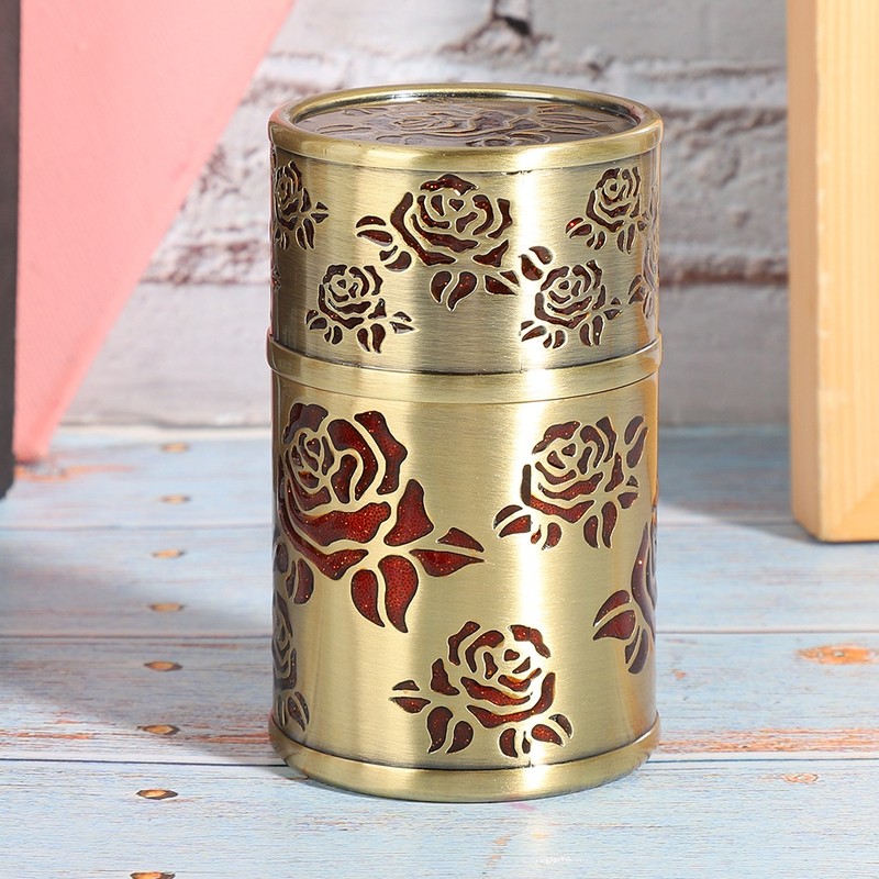 Toothpick Box Cotton Swab Holder Dual Use Retro Light Luxury