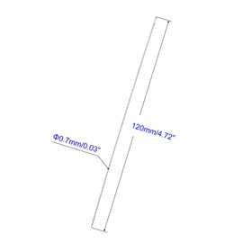 MACHSWON 120mmx0.7mm Stainless Steel Long Straight Sewing Needles Embroidery Beading Needles for DIY Craft Yarn 25Pcs