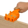 Plastic Handheld Dowel Jig Kit,Woodworking DIY Wood Straight Hole Locator,Carpenter
