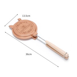 Lidzopas Sandwich Maker Pan,Non-Stick Grilled Cheese Maker Round Shape Sandwich Maker Pan for Breakfast Pancakes Omelets Gold One