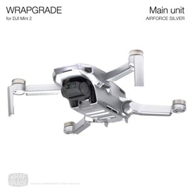 WRAPGRADE for DJI Mini 2 Skin Sticker (Air Force Silver)