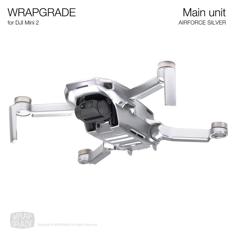 WRAPGRADE for DJI Mini 2 Skin Sticker (Air Force Silver)