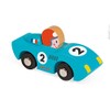 Janod J08545 Story Racing Wooden Car, Speed, Blau,rot