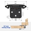 Ravinte 50 Pack 25 Pairs 1/2" Overlay Cabinet Door Hinges