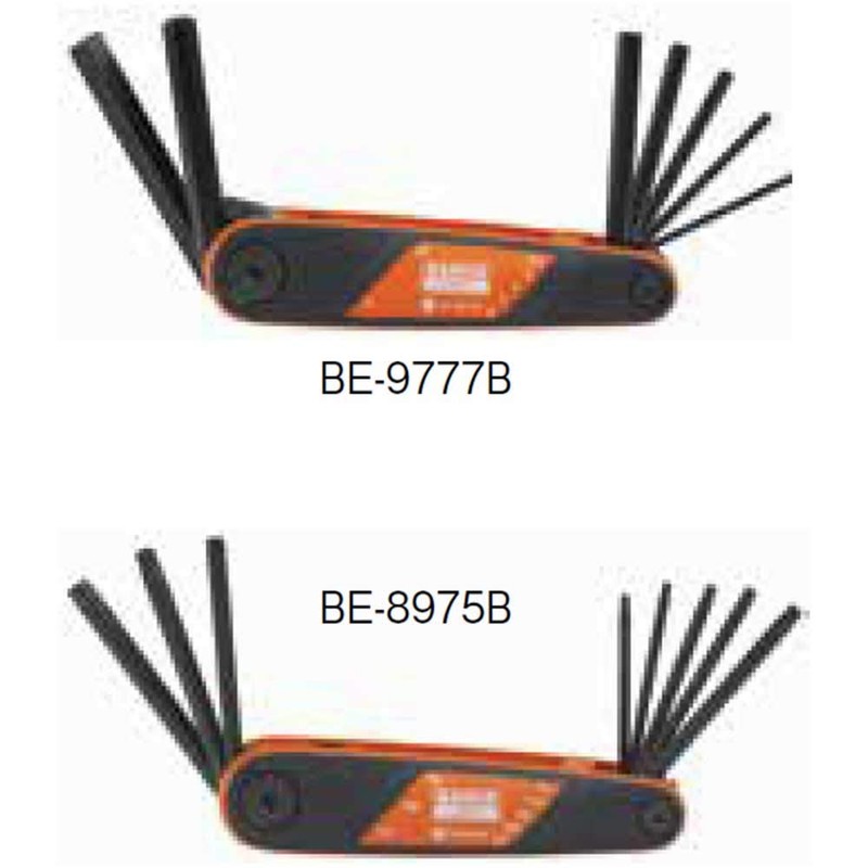 Bahco 9777B 2.5 - 10mm Folding Hex Key Set (7