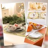 comfoyar Gold Rectangular Metallic Flower Placemats Set of 6, 12x18