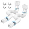 2 Set Gutter Downspout Extension Flexible 21in to 58in Drainage