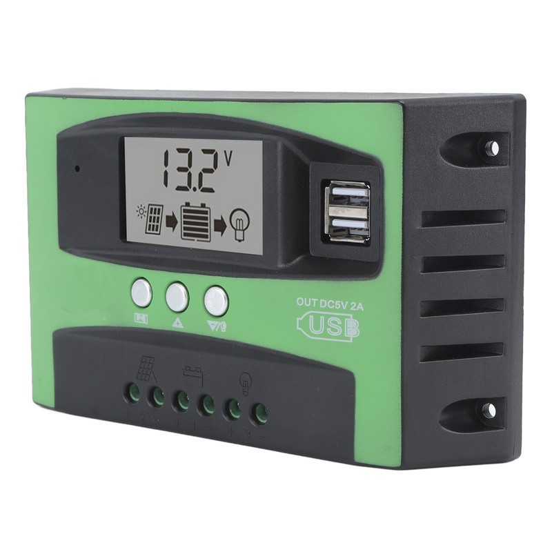 Solar Charge Controller with Dual USB Port 12V 24V MPPT