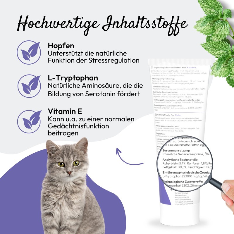 PHA Cat Soothing Paste for Stress, Rest, Anxiety, Marking, New