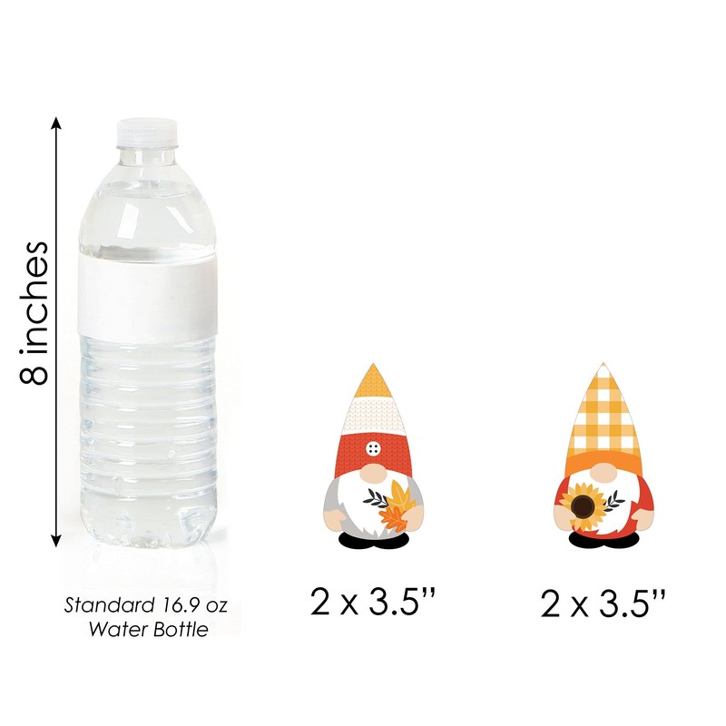 Big Dot of Happiness Fall Gnomes - DIY Shaped Autumn