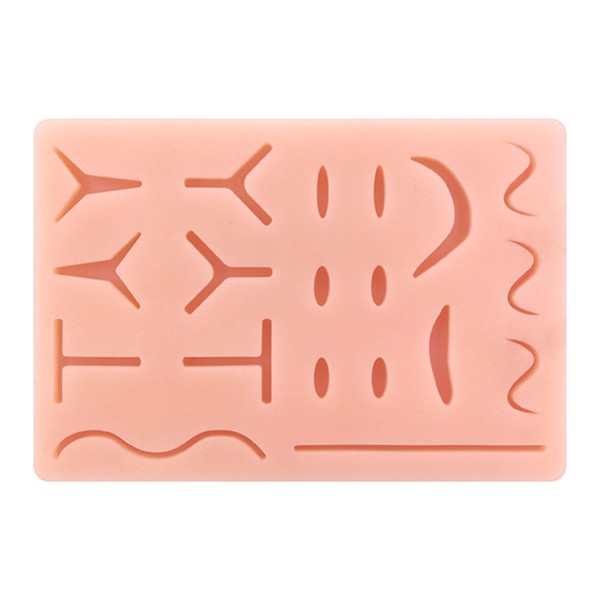 Medarchitect Upgraded Suture Practice Pad Reusable Silicone Medical Training Skin