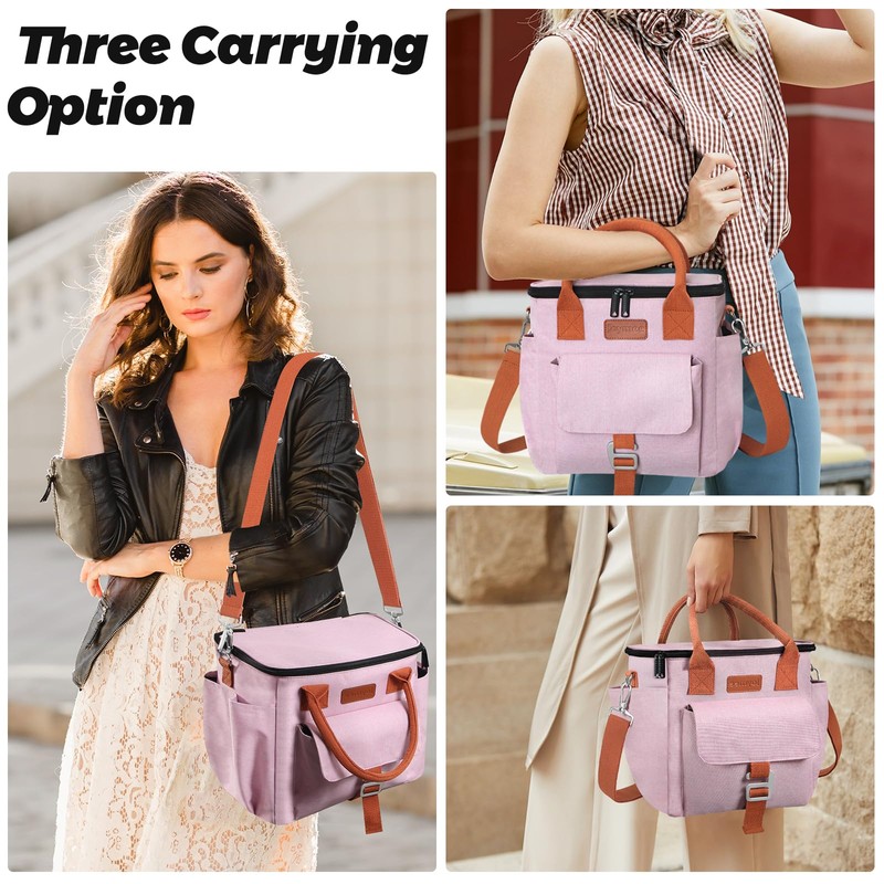 Joymee Insulated Lunch Bag for Women/Men, Waterproof Lunch Box for