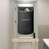 SAVERHO XL Hanging Laundry Hamper Bag, Black Door Hanging Hamper