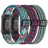 HUYIIO 3 Pack Adjustable Elastic Watch Strap Compatible with Charge