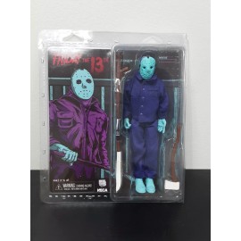 NECA FRIDAY THE 13TH, JASON NES VIDEO GAME SERIES CLOTHED FIGURE, (NEW & RARE)