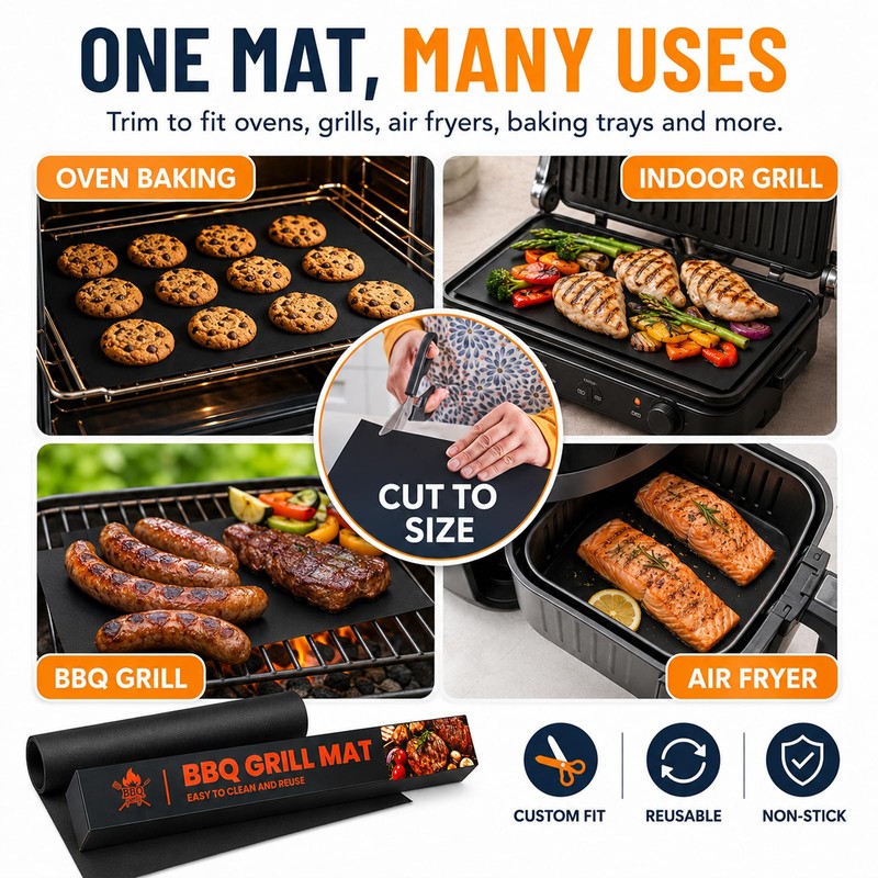 2PCS 32x50CM Heavy-Duty Premium Oven Liner, Oven Liners for Bottom