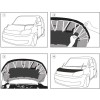Fits 2012-2015 Honda Civic Sedan Car Bonnet Mask Hood Bra