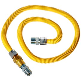 BrassCraft PSC1107 K5 Safety PLUS Gas Installation Kit for Range, Furnace & Boiler,Yellow