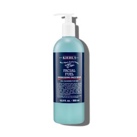Kiehl's Facial Fuel Face Wash, Refreshing + Invigorating Men's Gel Cleanser, with Caffeine, Vitamin E and Menthol, Non-Drying Formula Moisturizes Skin, Great for Clogged Pores - 16.9 fl oz