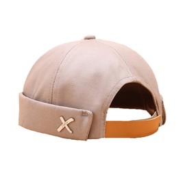 YAMEE Docker Cap, Docker Sailor's Hat, Harbour Hat, Men's Hat, Biker Cap, Hiking Hat, Head Gear (Head Circumference Adjustable) - JG / Khaki