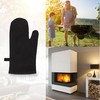 achilles Fireplace Glove with Thermal Insulation, Leather Oven Glove, Barbecue