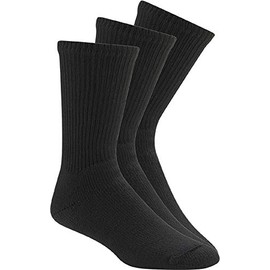 Wigwam King Cotton Crew 3 Pack P2801 Sock, Black - Large