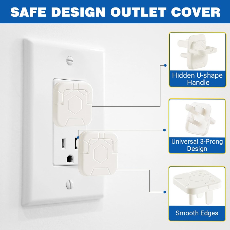 Outlet Covers Baby Proofing, 60 Pack Child Proof Plug Socket