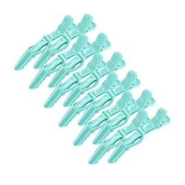 12pcs Styling Hair Clips Duck Bill Clips Professional Hairdressing Salon Sectioning Alligator Hair Clips Durable Nonslip Grips Wide Teeth (Green)