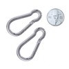 Peanut Steel Carabiner 5mm Medium Size 12 Count
