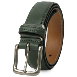 Edwin 0111172 Men's Belt, 1.2 inches (30 mm), 45.7 inches (116 cm), Made in Japan, Cowhide Handpainted Leather, Feather 22269290, green