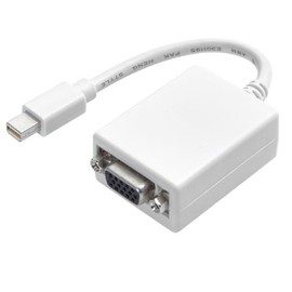 Vivanco Mini DisplayPort/VGA Adaptor with Mini DisplayPort Male to VGA Female White