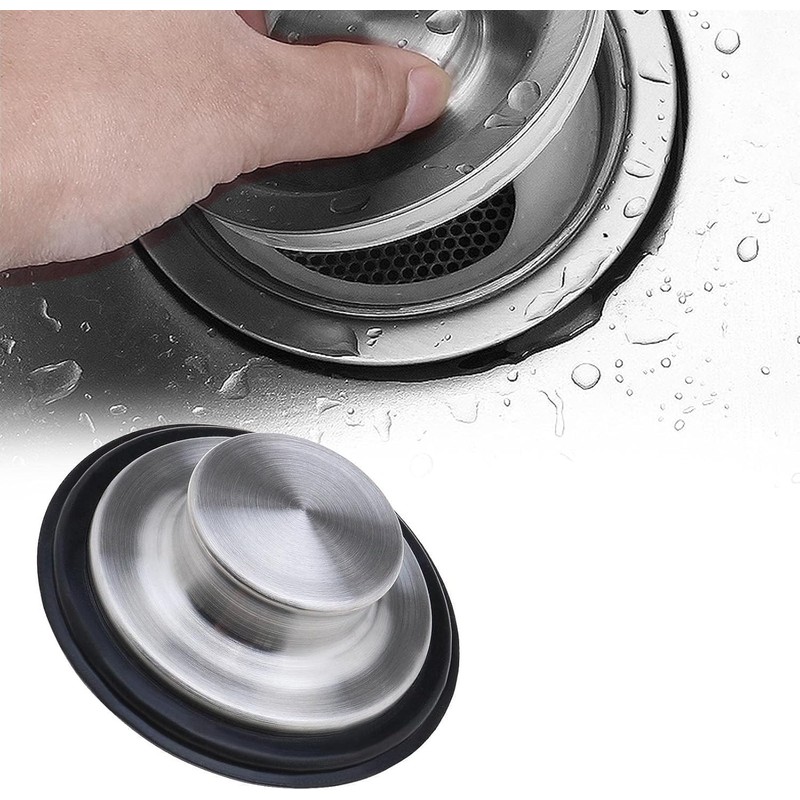 3Pcs Kitchen Sink Plug Stopper, Universal Drain Stopper, Stainless Steel