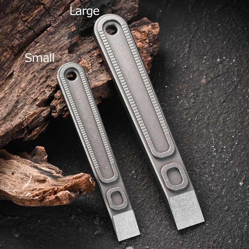 Hamans EDC Pry Bar Titanium Prybar Mini Multi Tool Titanium