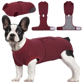 Kuoser Dog Surgery Recovery Suit, Recovery Suit for Female Male Dogs, Dog Onesie After Surgery Spay Neuter, Anti-Licking Pet Surgical Recovery Snugly Suit, Bodysuit for Abdominal Wounds Skin Disease