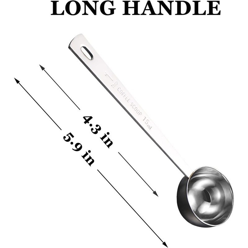 Coffee Scoop - Stainless Steel Coffee Scoop 15ml Coffee Measuring