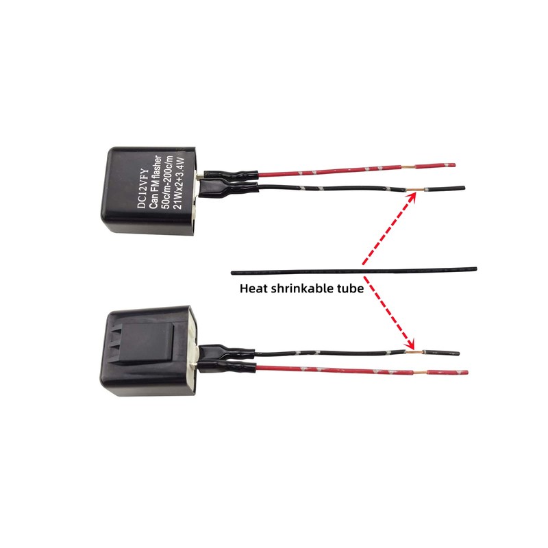 Motorcycle Universal 2-pin 12V Adjustable LED Flasher Turn Signal Hazard