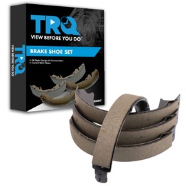 TRQ Rear Parking Brake Shoe Set Compatible with 2011-2019 Dodge Durango Jeep Grand Cherokee